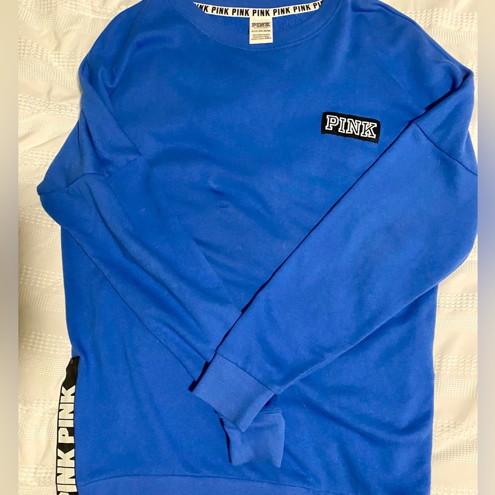 Blue Pull Over Crew Neck from PINK